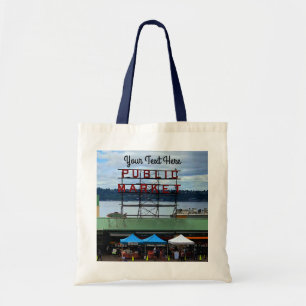 Bolsa Tote Seattle Public Market Center nº 3 Tote Bag