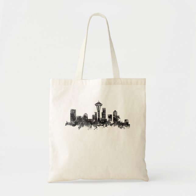 Bolsa Tote Seattle Skyline (Frente)