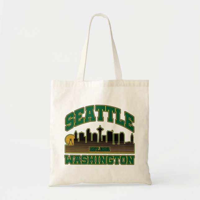 Bolsa Tote Seattle, Washington (Frente)
