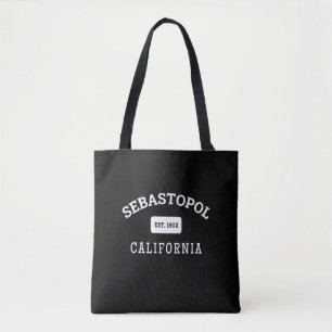 Bolsa Tote Sebastopol California Sonoma Apple Classic Black