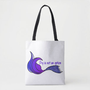 Bolsa Tote Seco Não É Uma Pobre Mala de cauda de sereia púrpu