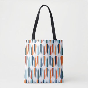 Bolsa Tote Século de médio retrô, moldes de gota.