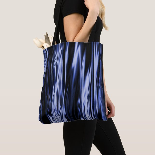 Bolsa Tote Seda Azul...... (Close Up)