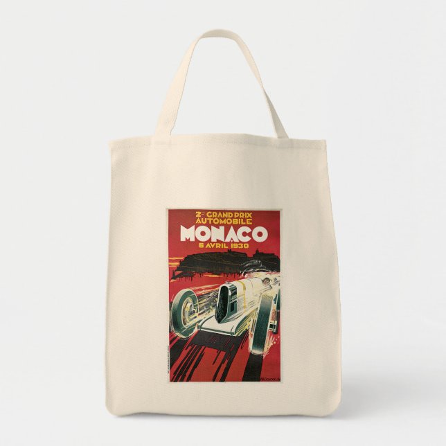 Bolsa Tote segundo Grande Prêmio Automobile de Mônaco (Frente)