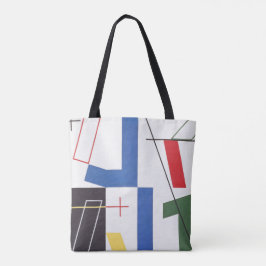 Bolsa Tote Seis espaços com cruzamentos | Sophie Taeuber-Arp 