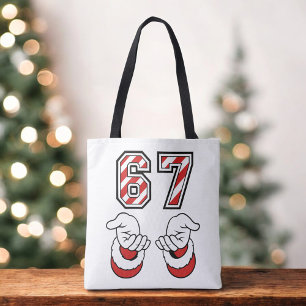 Bolsa Tote Seis Sete 67 6 7 Festivo Natal Meme Feriado