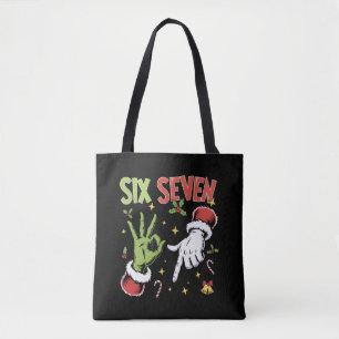 Bolsa Tote Seis Sete Meme Engraçado Cara Mau Natal Viral 6 7