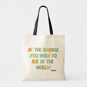 Bolsa Tote Seja a mudança que você deseja ver