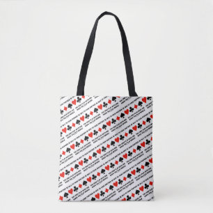 Bolsa Tote Seja agradável a seu sócio que você joga soment