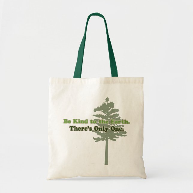 Bolsa Tote Seja amável à terra (Frente)