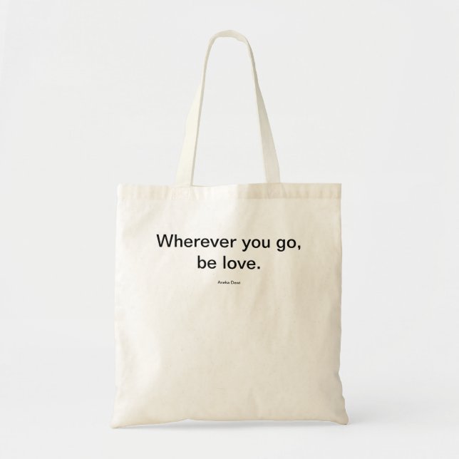 Bolsa Tote Seja amável, saco de tote (Frente)