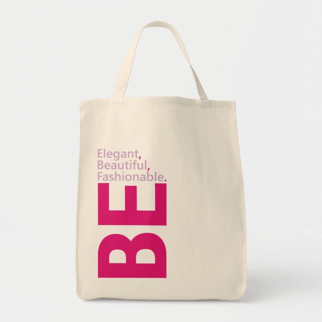 Bolsa Tote Seja Belo Saco de Tote (Frente)