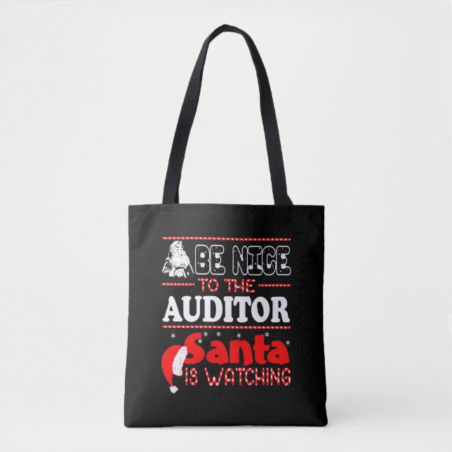 Bolsa Tote Seja Bom Para Os Papais noeis De Auditor Ver O Nat (Frente)