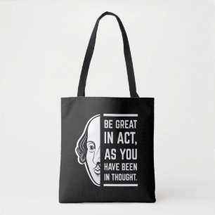 Bolsa Tote Seja Excelente Na Quitação De Shakespeare Thespian