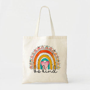 Bolsa Tote Seja gentil com o Arco Arco-Íris