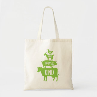 Bolsa Tote Seja gentil com todos os tipos de animais Fazendas