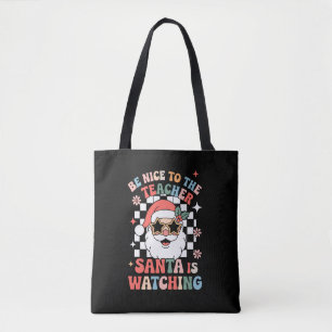 Bolsa Tote Seja Legal Com O Professor Papai Noel Está Observa