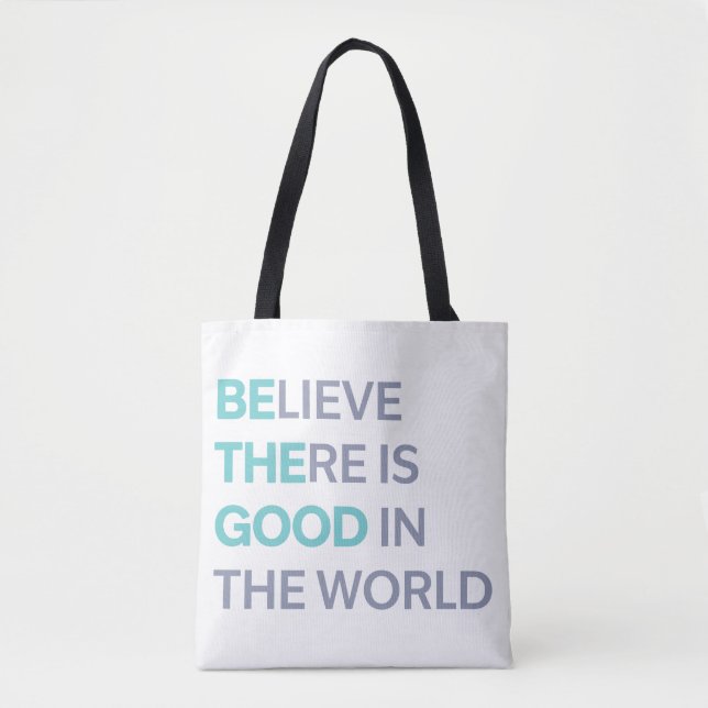 Bolsa Tote Seja o Bem no Mundo (Frente)