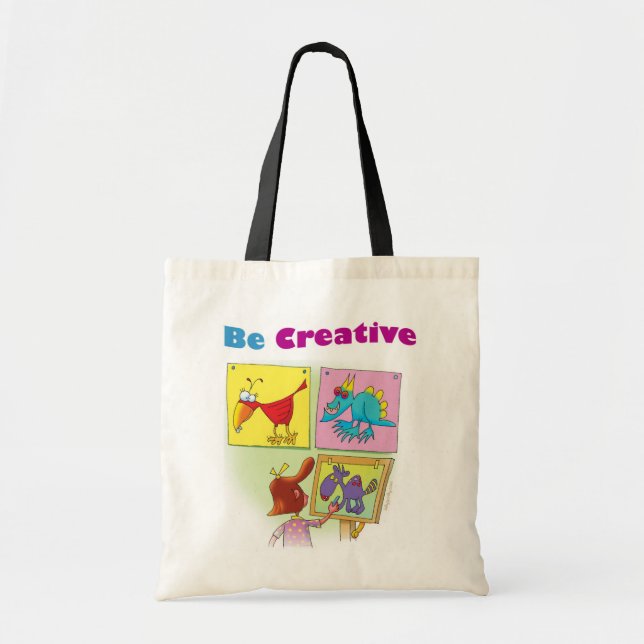 Bolsa Tote Seja sacola criativa (Frente)