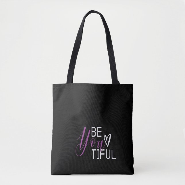 Bolsa Tote Seja Típica Minimalista E Típica Linda Preta (Frente)