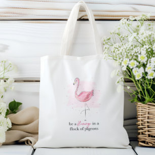 Bolsa Tote Seja um Flamingo