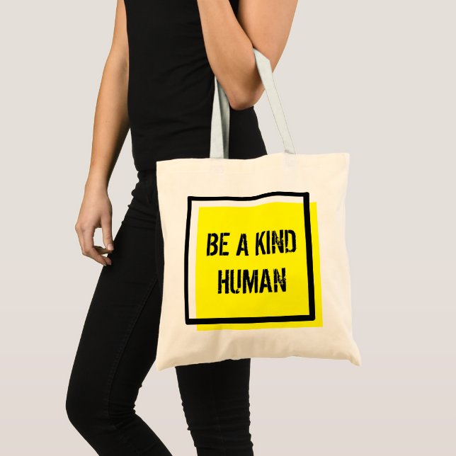 Bolsa Tote Seja Um Humano (Frente (produto))