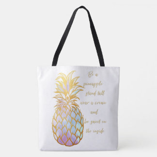 Bolsa Tote Seja uma sacola do abacaxi