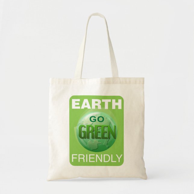 Bolsa Tote Seja verde e amigo da Terra (Frente)