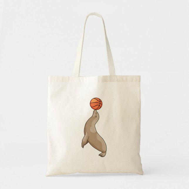 Bolsa Tote Selo com basquete (Frente)