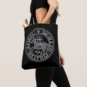 Bolsa Tote Selo dos Cavaleiros Templários Cruzados Deus Vult