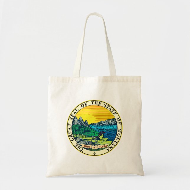 Bolsa Tote Selo Estatal de Montana (EUA) (Frente)