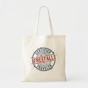 Bolsa Tote Selo Grunge Viajante de Queda Livre Certificado Vi