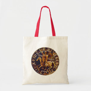 Bolsa Tote Selo medieval dos cavaleiros Templar