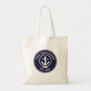 Bolsa Tote Selo Náutico de Âncora