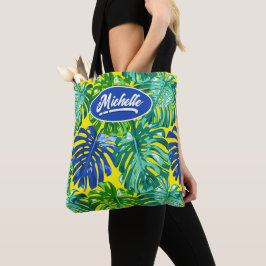Bolsa Tote Selva Tropical Deixa o Amarelo Verde