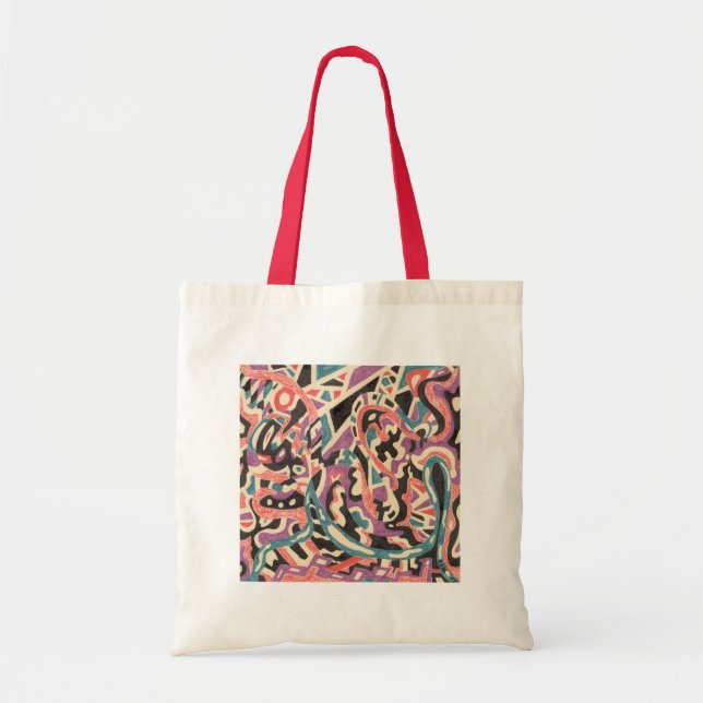 Bolsa Tote Selvagem, abstrato original (Frente)