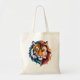 Bolsa Tote Selvagem Interior – Deusa do Espírito do Tigre. 