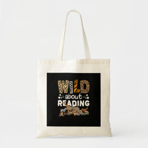 Bolsa Tote Selvagem Sobre A Leitura De Livros E Biblioteca De