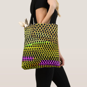 Bolsa Tote "Selvagem Vibrante" Abstrato Impressão