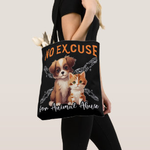 Bolsa Tote Sem Abuso Animal Direitos dos Animais Design Para