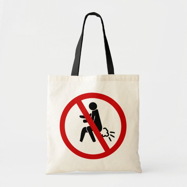 Bolsa Tote SEM Fartura ⚠ Sinal De Banheiro Tailandês Engraçad (Frente)