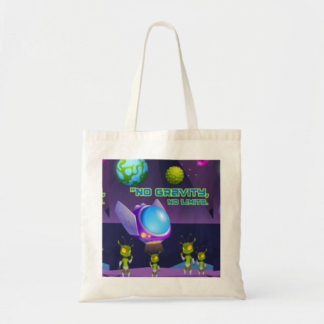 Bolsa Tote Sem gravidade sem limites (Frente)