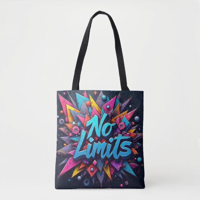 Bolsa Tote Sem limite de Grafite (Frente)