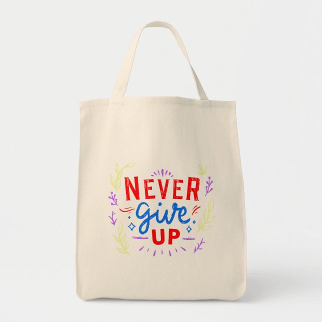 Bolsa Tote Sem limites: Uma explosão de motivação (Frente)