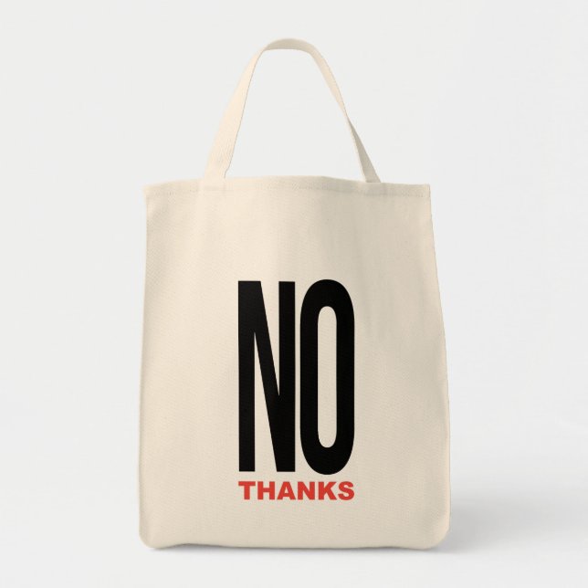 Bolsa Tote Sem obrigados (Frente)