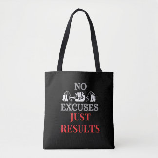 Bolsa Tote Sem Perdão Apenas Resultados Motivacionais