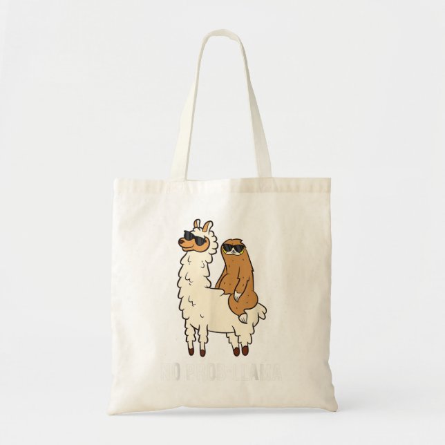 Bolsa Tote Sem ProbLama Cute Sem Prob Lama Llama (Frente)