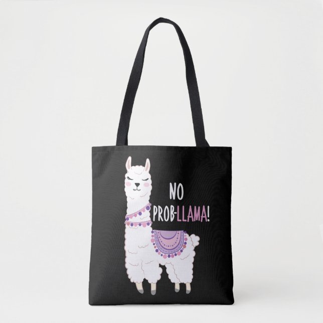 Bolsa Tote Sem Problemas Llama (Frente)