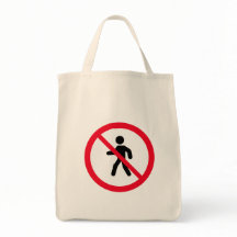 Sem sinal de pedestres de acesso | Saco de Tota da