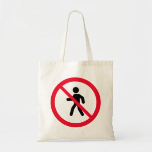 Bolsa Tote Sem sinal de pedestres de acesso Saco de Tota do